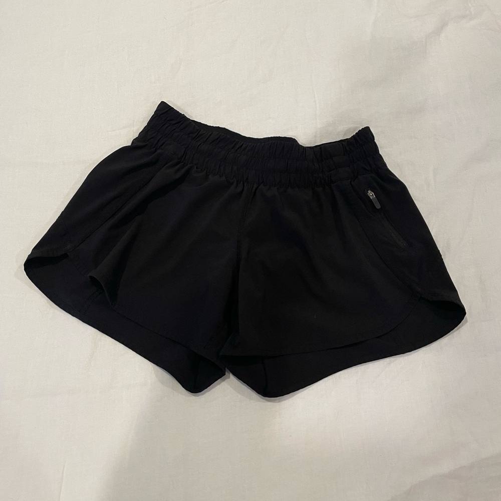 LULULEMON BLACK RUNNING SHORTS